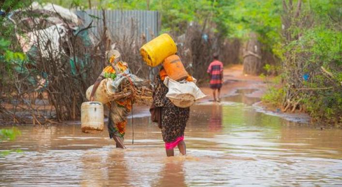 Displaced families uprooted by severe floods across Horn of Africa
