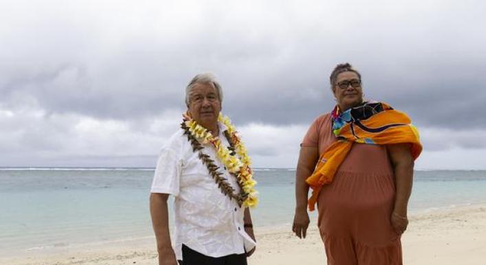 UN chief urges climate justice for Pacific nations beset by rising oceans