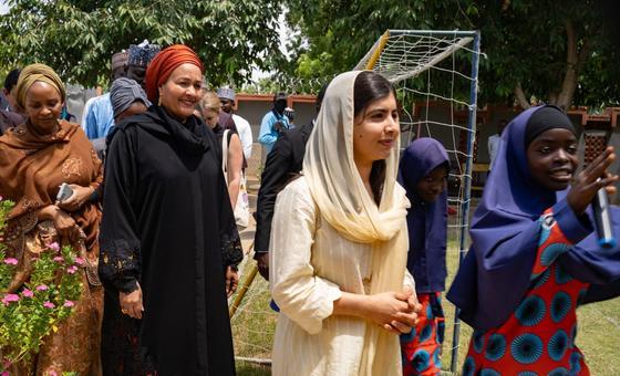 In Nigeria, UN deputy chief and Malala champion girls’ right to education