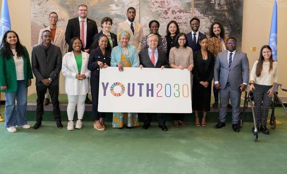 Guterres launches latest report on youth participation at the UN