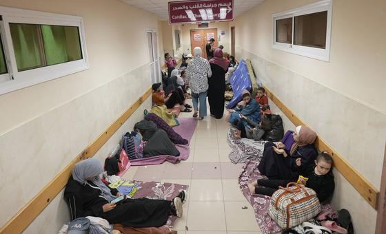 Besieged Gaza hospital misery continues while rainfall prompts new health scare