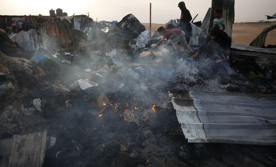 Guterres ‘heartbroken’ by images of deadly strikes on Rafah camp