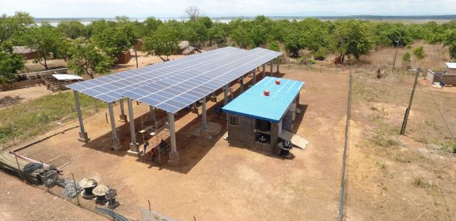 Solar panels in Ghana Energy and Development Access Project